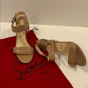 Christian Louboutin patent sandals